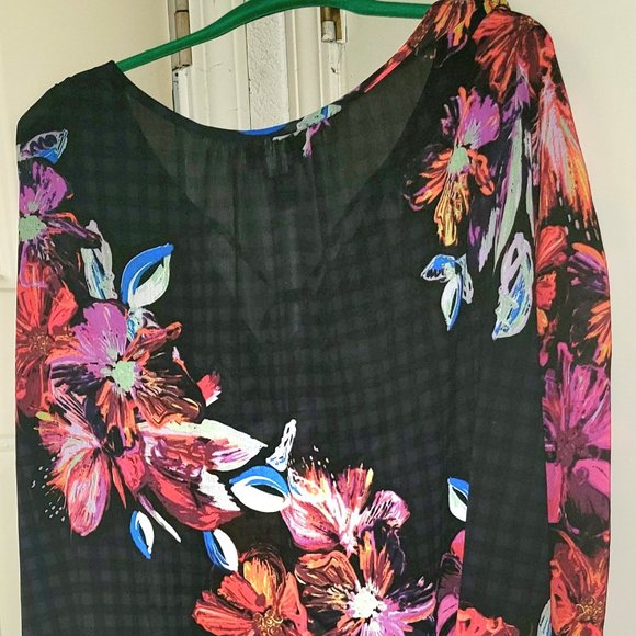 Lane Bryant Floral Print Blouse - Picture 3 of 3
